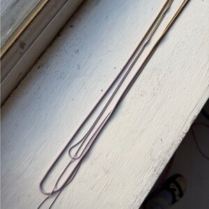 Charming Charlie Gold and Pink Ombré simple casual opera long Necklace